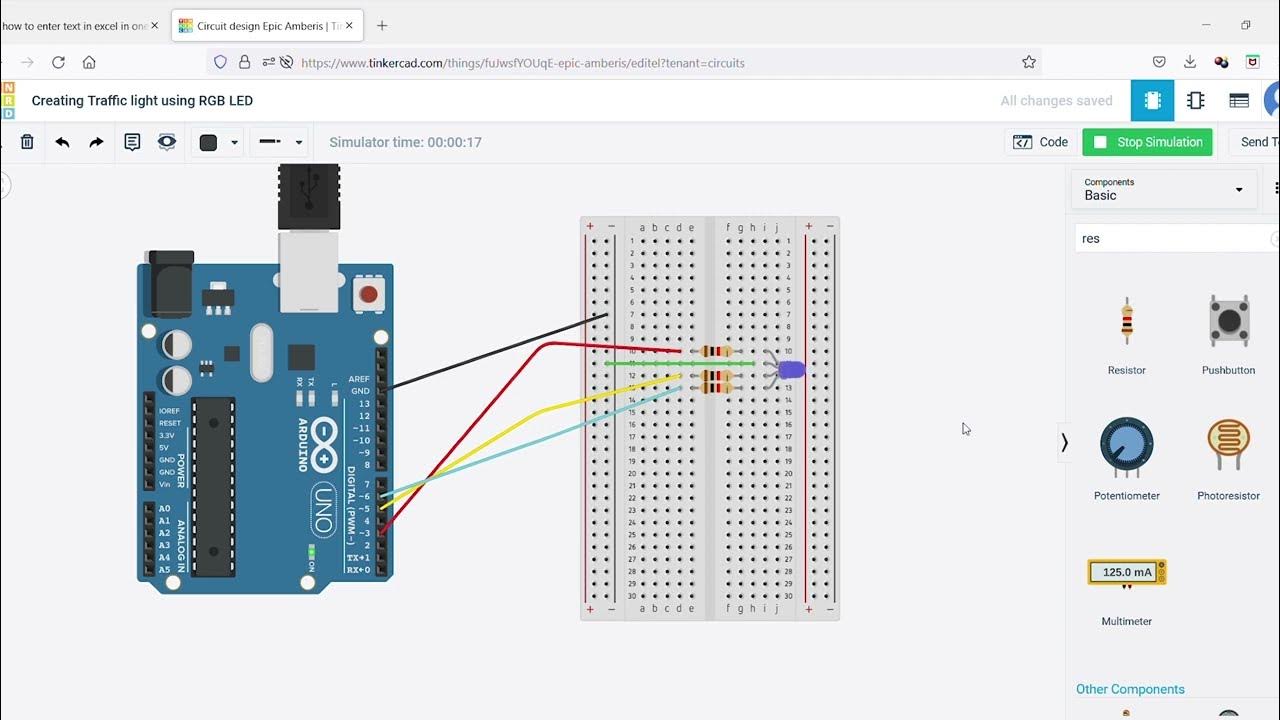 Creating Traffic Light using Arduino and RGB LED/ Arduino Projects ...