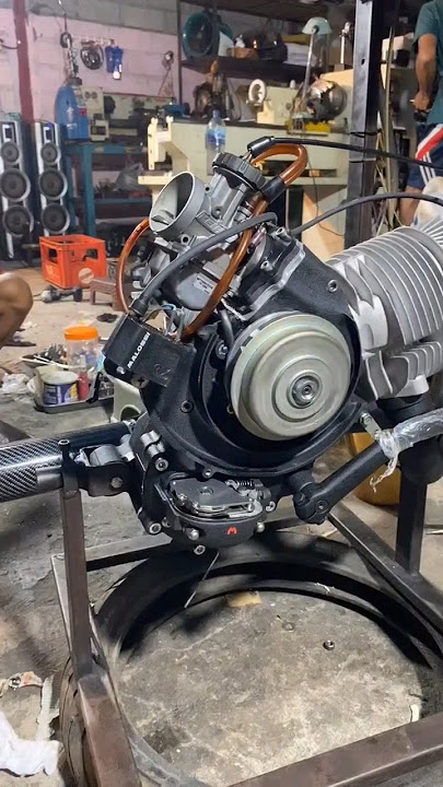 engine on vespa 244 cc #vesparacing #2stroke