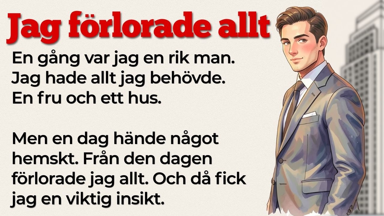 Hur en rik man förlorade allt | Learn Swedish with Stories