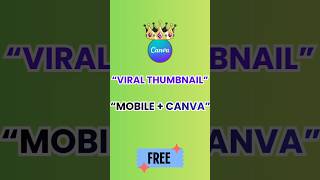 “Canva Thumbnail Tutorial In Mobile 🔥”#shorts#aiincomemarathi