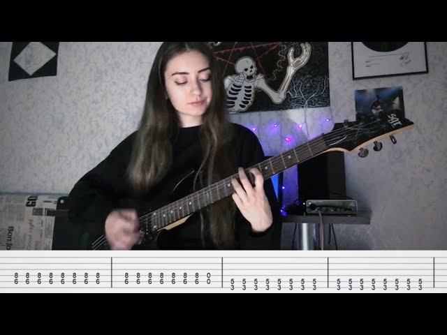 Mr. kitty - after dark (guitar cover with tabs)