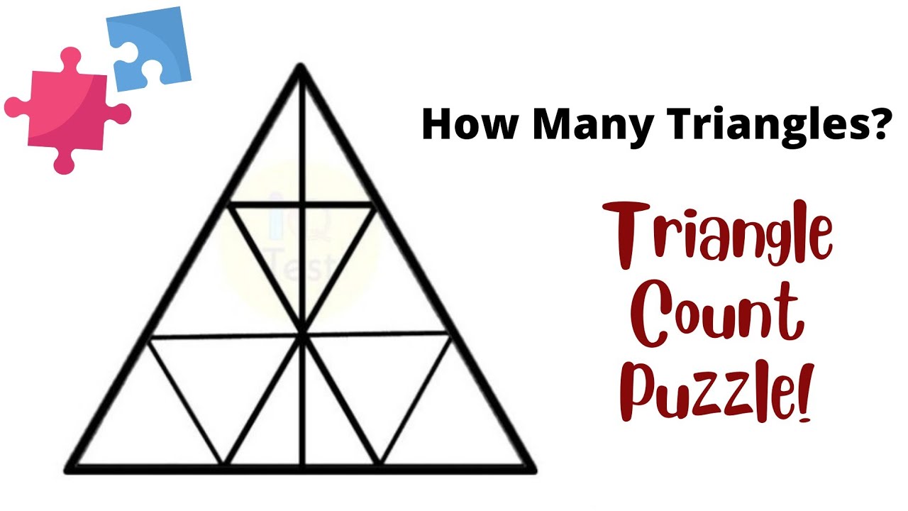 How Many Triangles Do You See - Viral Math Problem Triangle