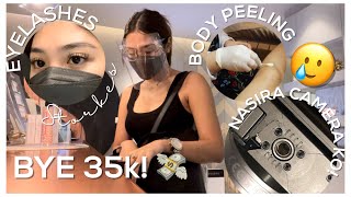 WEEKLY VLOG:NASIRA CAMERA KO BYE 35K NEW HAIRCUT, STROKES EYELASHES,BODY PEELING by Lhianne Lauren