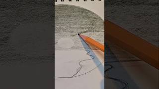 Easy Moonlit Landscape Drawing Tutorial 🌙✨ #art #artshorts