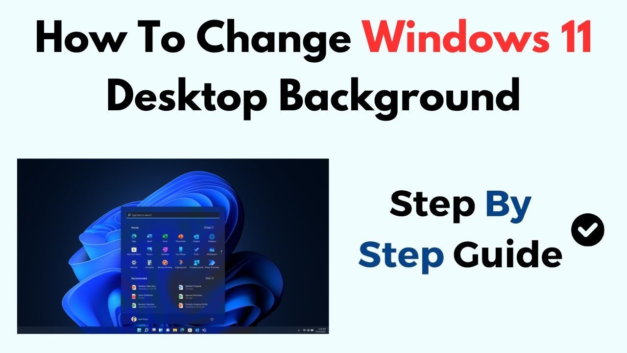 How To Change Windows 11 Desktop Background - YouTube