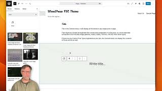 WordPress Full Site Editing 11 - Createting a page template