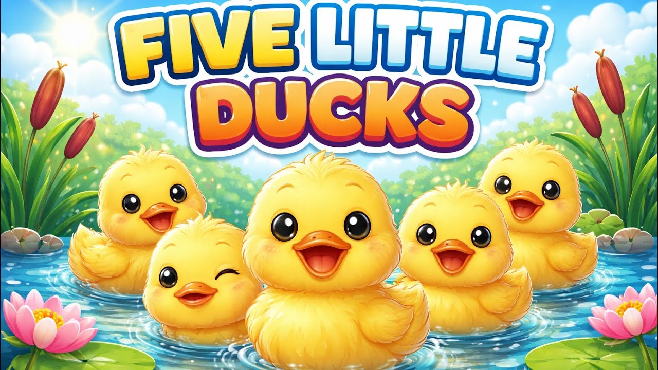 Five little ducks went swimming one day |Nursery Rhymes For Toddlers l Baby Nursery Rhymes To Watch 