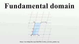 Fundamental domain