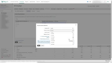 Microsoft Advertising (Bing) - Action Buttons