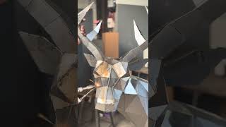 #asmr #laserwelding #sculpture #satisfying #shorts #grinding #lowpoly #metalart #mirrorfinish #deer