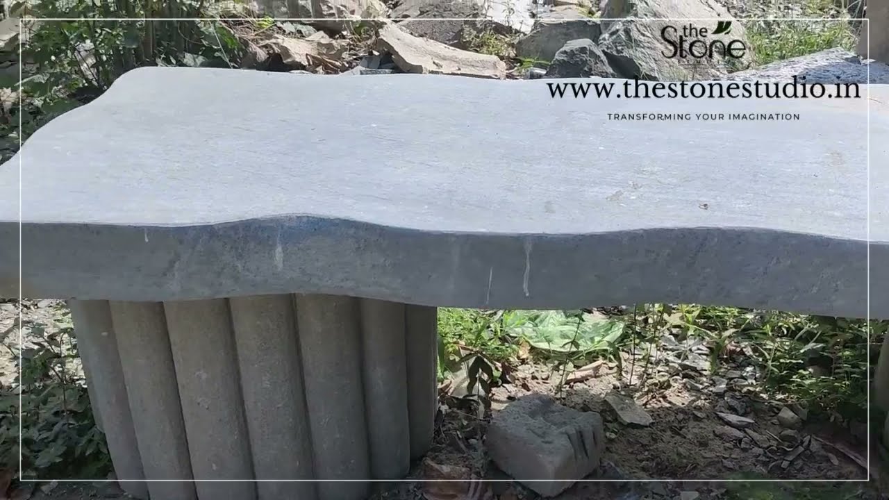 Stone Bench Outdoor 62″, www.thestonestudio.in