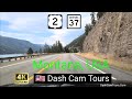 Driving from moyie springs idaho to eureka montana 4k dash cam tours 2020