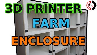 #4 3D Printer Farm Regal Umhausung 3D Drucker Farm Einhausen Produktion Regal IKEA Lack enclosure