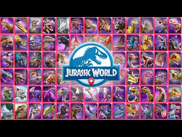 ALL 79 LEGENDARY DINOS UNLOCKED (JURASSIC WORLD ALIVE) - YouTube