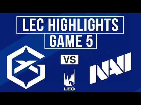 GX vs NAVI Highlights Game 5 | LEC 2026 Playoffs | GIANTX vs Natus Vincere