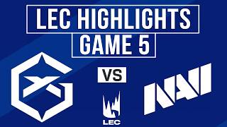GX vs NAVI Highlights Game 5 | LEC 2026 Playoffs | GIANTX vs Natus Vincere