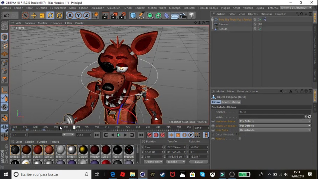 [C4D/FNAF]My progress Hause of Myth YouTube