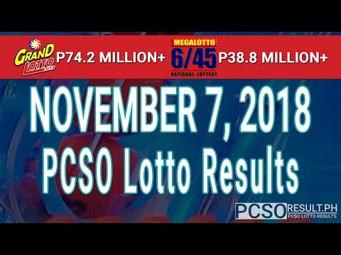 ez2 lotto result nov 7 2018