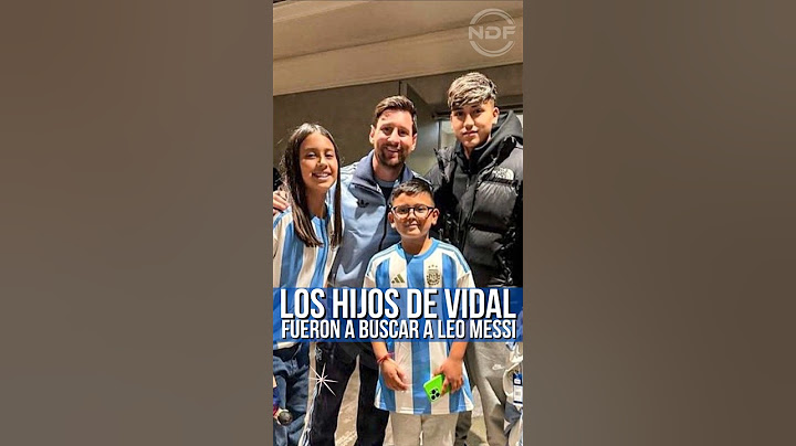 Los hijos de Arturo Vidal con Leo Messi 😍