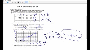 2018 AP Physics 1 Free Response Solutions & Answers #2