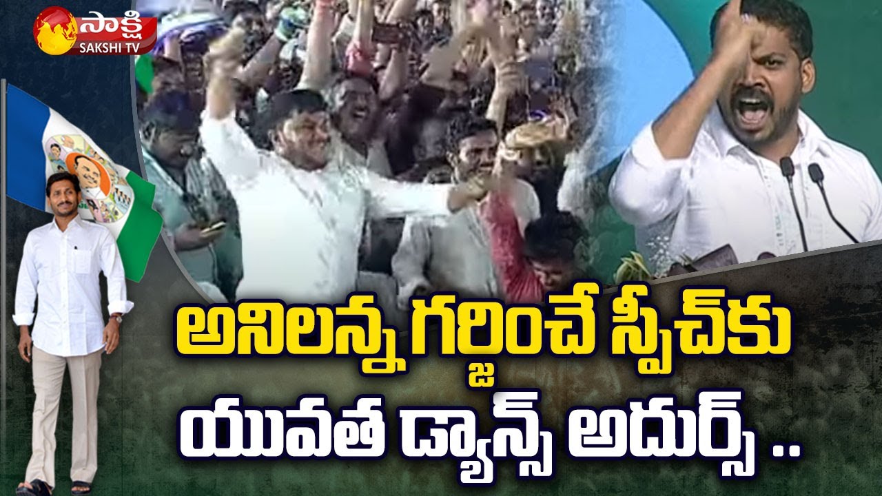 MLA Anil Kumar Yadav Speech  YouthDance  Chandrababu  Yellow Media  YSRCP Plenary  Sakshi TV