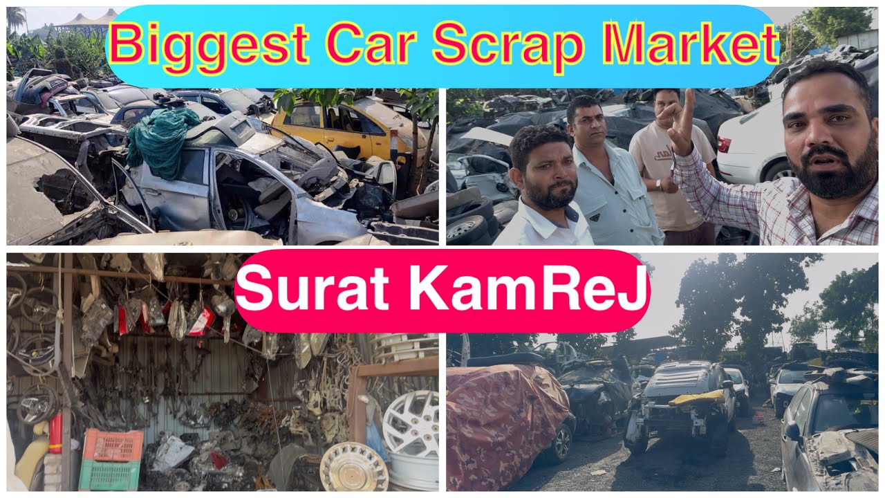 Biggest Kabadi Bazar In Surat Kamrej | Car Scrap Market In Surat Gujarat ||kabadi market in Surat ||