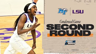 LSU vs. Middle Tennessee - Second Round NCAA tournament extended highlights