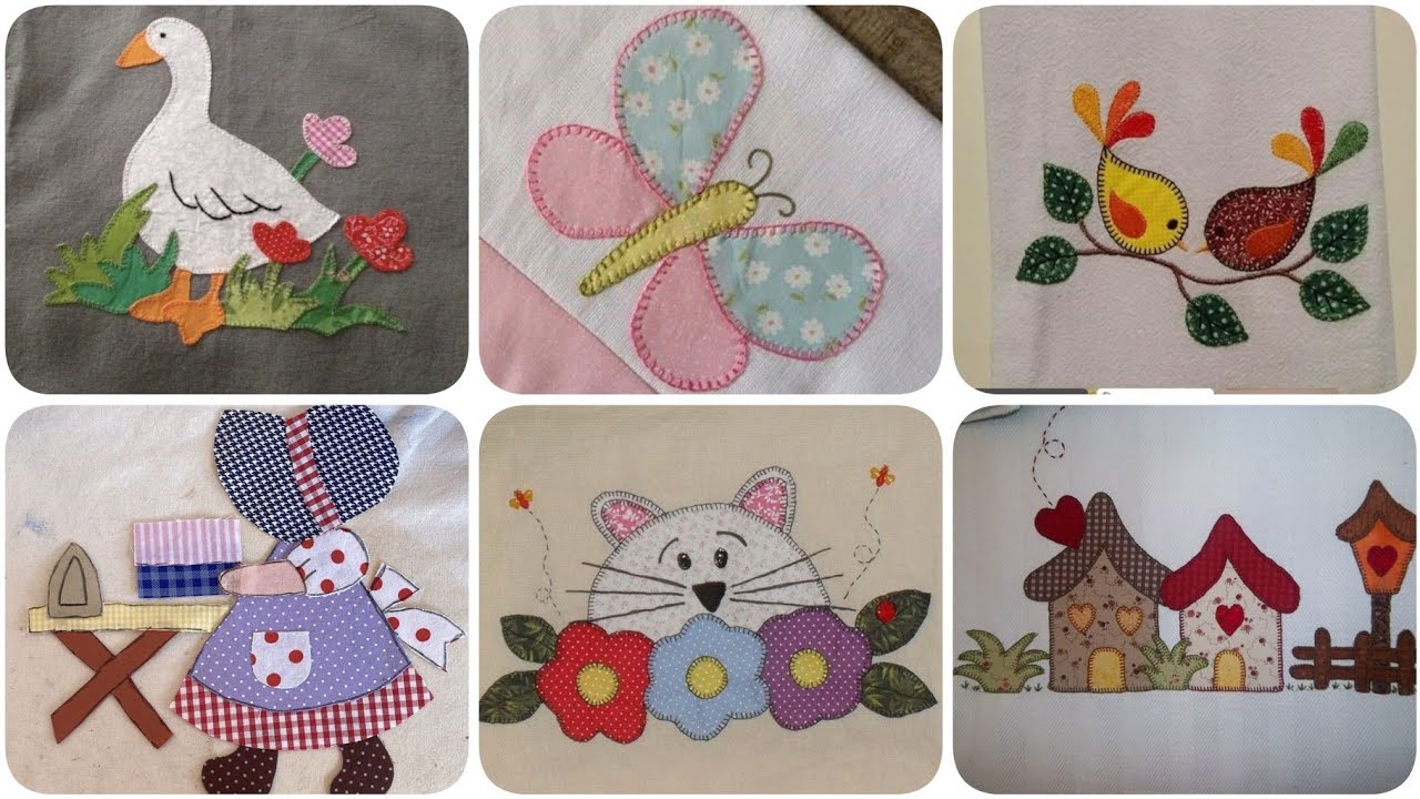 New stunning simple patchwork applique work design by pop up fashion 💜