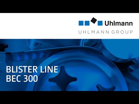 Uhlmann Blister line BEC 300 / Blisterlinie BEC 300