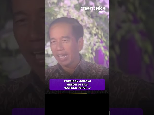 Jokowi Tersorot Kamera Bilang Kurela Pergi, Pusan Asyik Joged #merdekadotcom class=