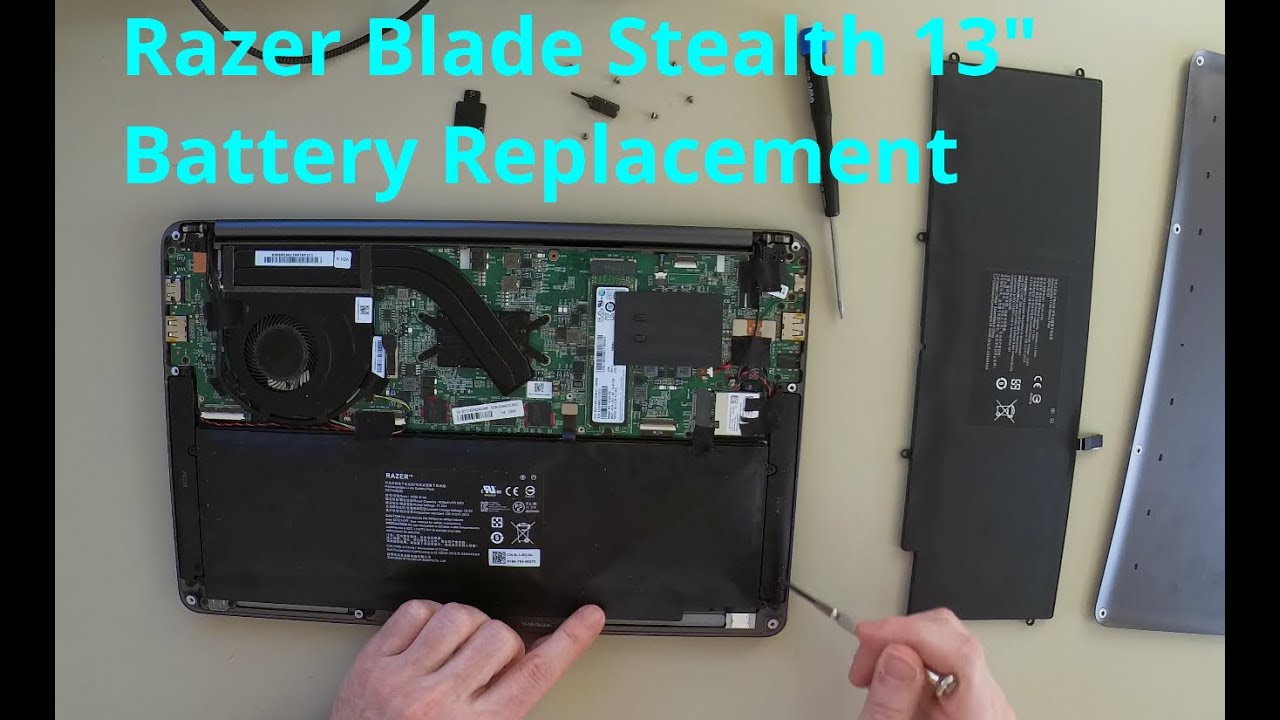 Seaside fredelig slank Razer Blade Stealth 13": Battery Replacement - YouTube
