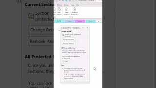 Password Protect Just A Section In Your Notebook!
