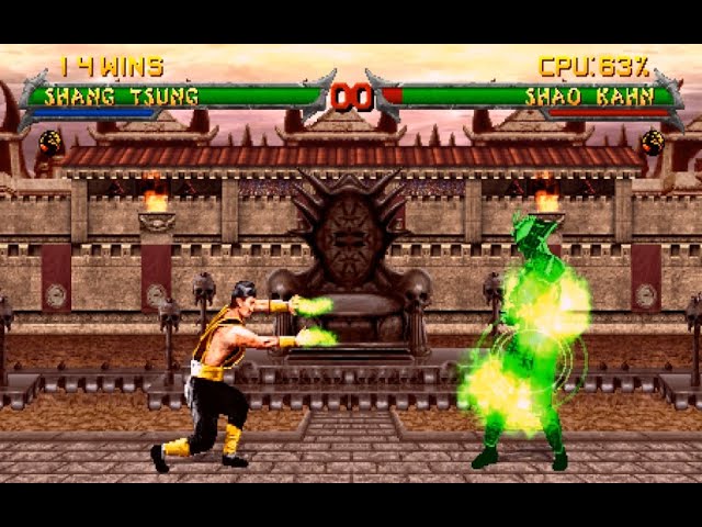 Mortal Kombat 2 arcade Shang Tsung Gameplay Playthrough 