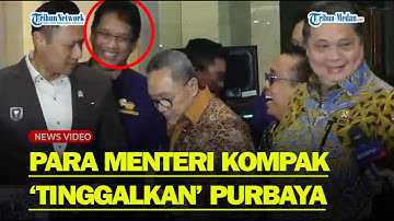 MOMEN PARA MENTERI Sengaja Tinggalkan Menkeu Sendiri Jawab Pertanyaan Wartawan, Ada Apa?