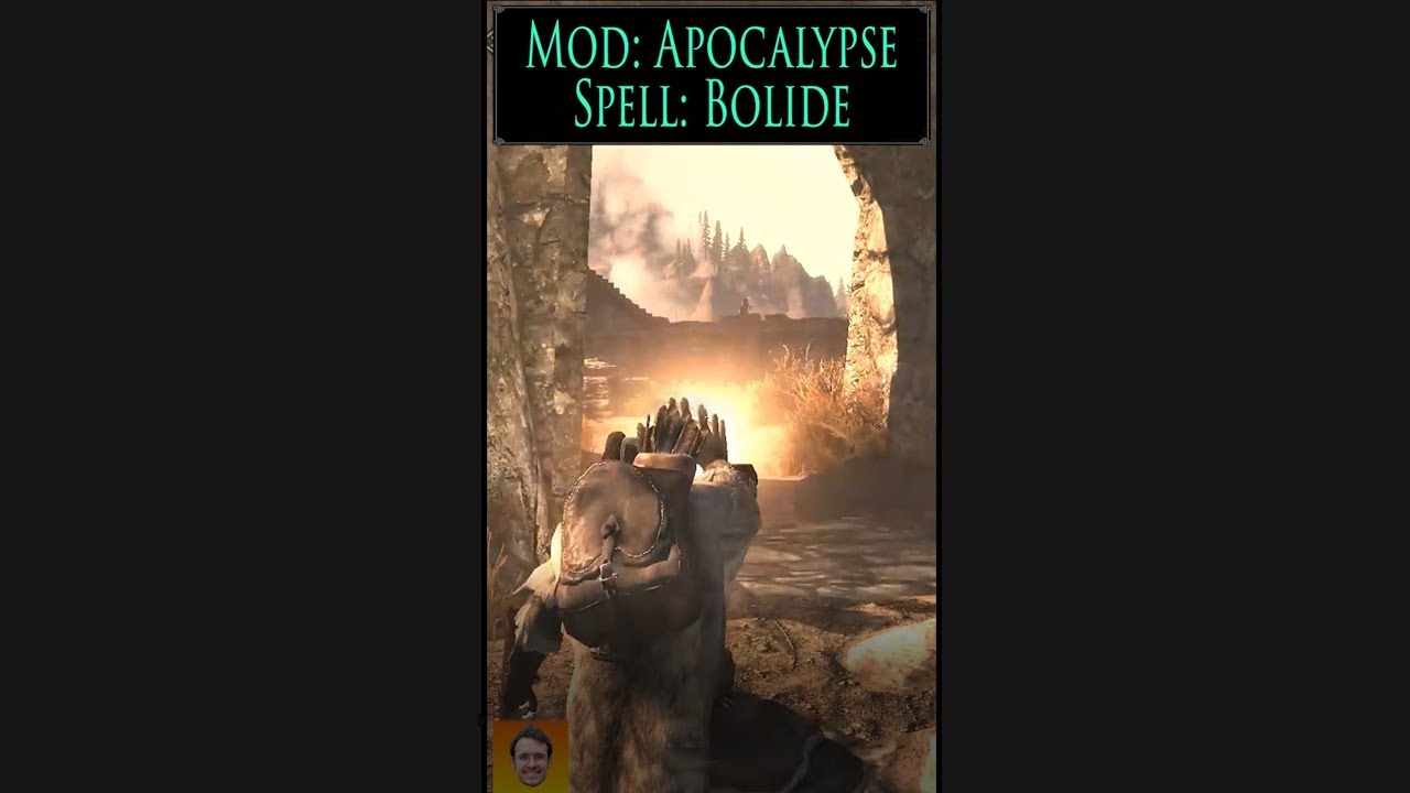 Checkout the BOLIDE spell from the Skyrim Spell Mod APOCALYPSE! #shorts ...