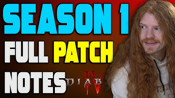 Diablo 4 MAJOR Patch Notes - HUGE Nerfs / Buffs - I Did NOT THESE CHANGES COMING