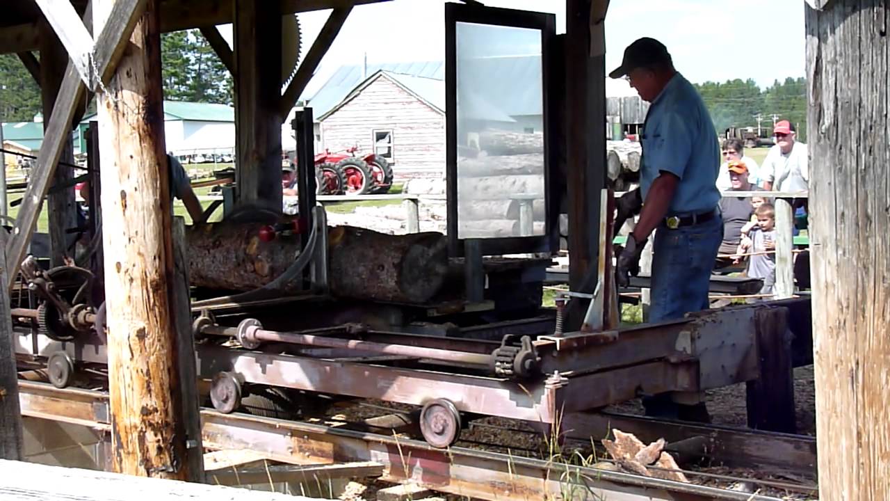 Blackberry Threshing Tractor Show Old Fashioned Sawmill Cutting Lumber