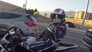 MT-10 Tries to OUTRUN HP4 ZX10R &amp; R1