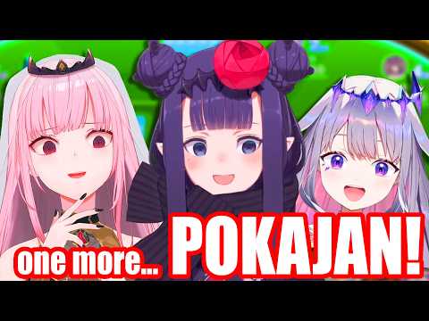 Ina, Calli and Biboo is definitely NOT addicted to Pokajan【HoloEN】