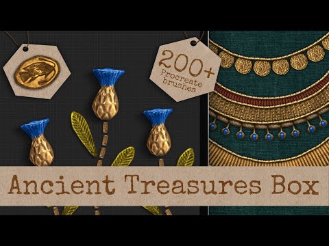 Ancient Treasures Box for Procreate, a Brush Add-On by bokettori (Thumbnail 24 of 24)