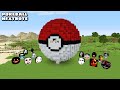 SURVIVAL POKEBALL HOUSE WITH 100 NEXTBOTS in Minecraft - Gameplay - Coffin Meme