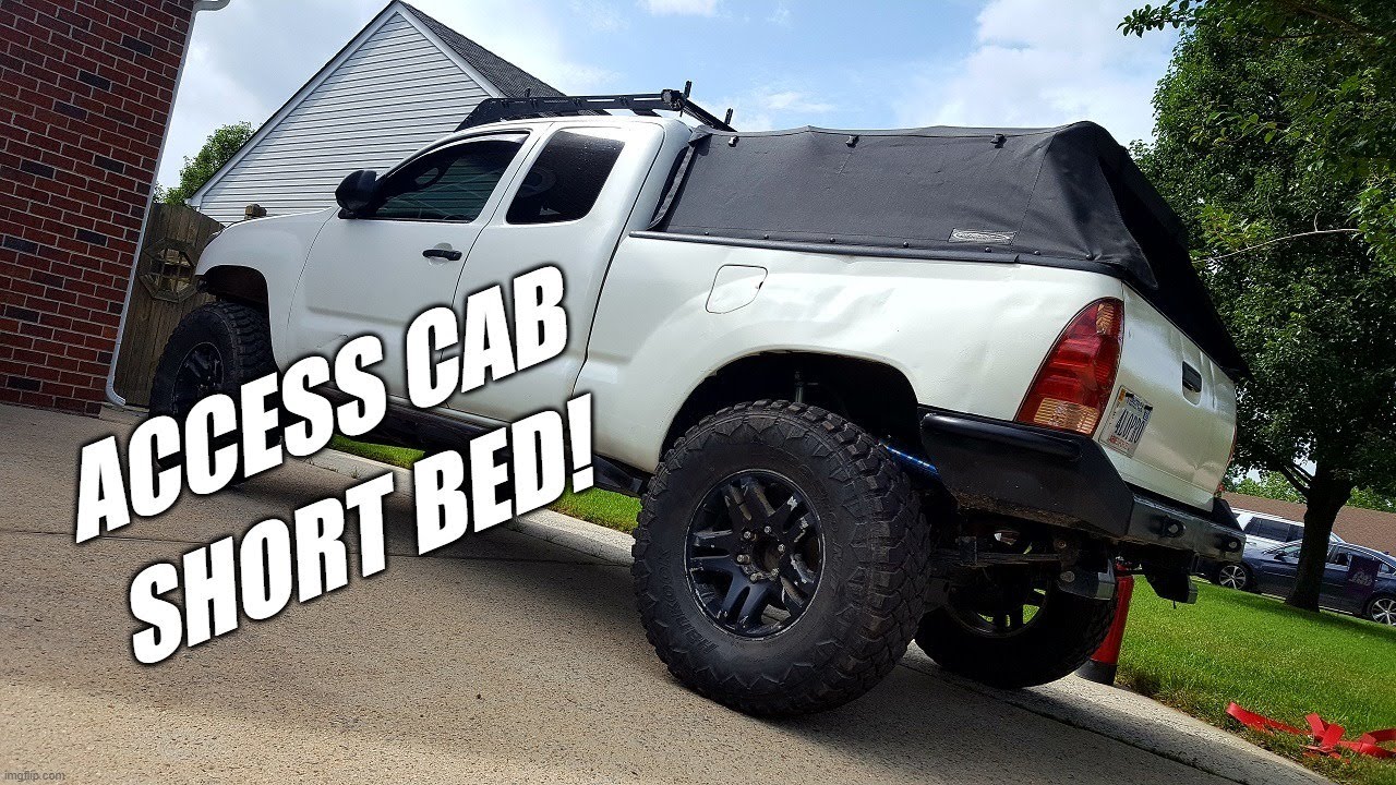Toyota Tacoma Access Cab Short Bed Softopper Install | Bobbed Bed - YouTube