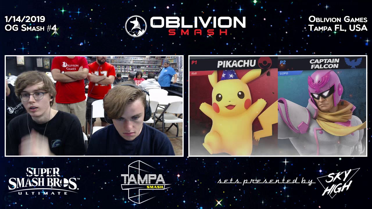 OGS#4 - Rideae (Pikachu) v Sean (Cpt Falcon) - Grand Finals