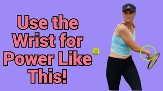 How to use the Wrist on the Two Handed Backhand