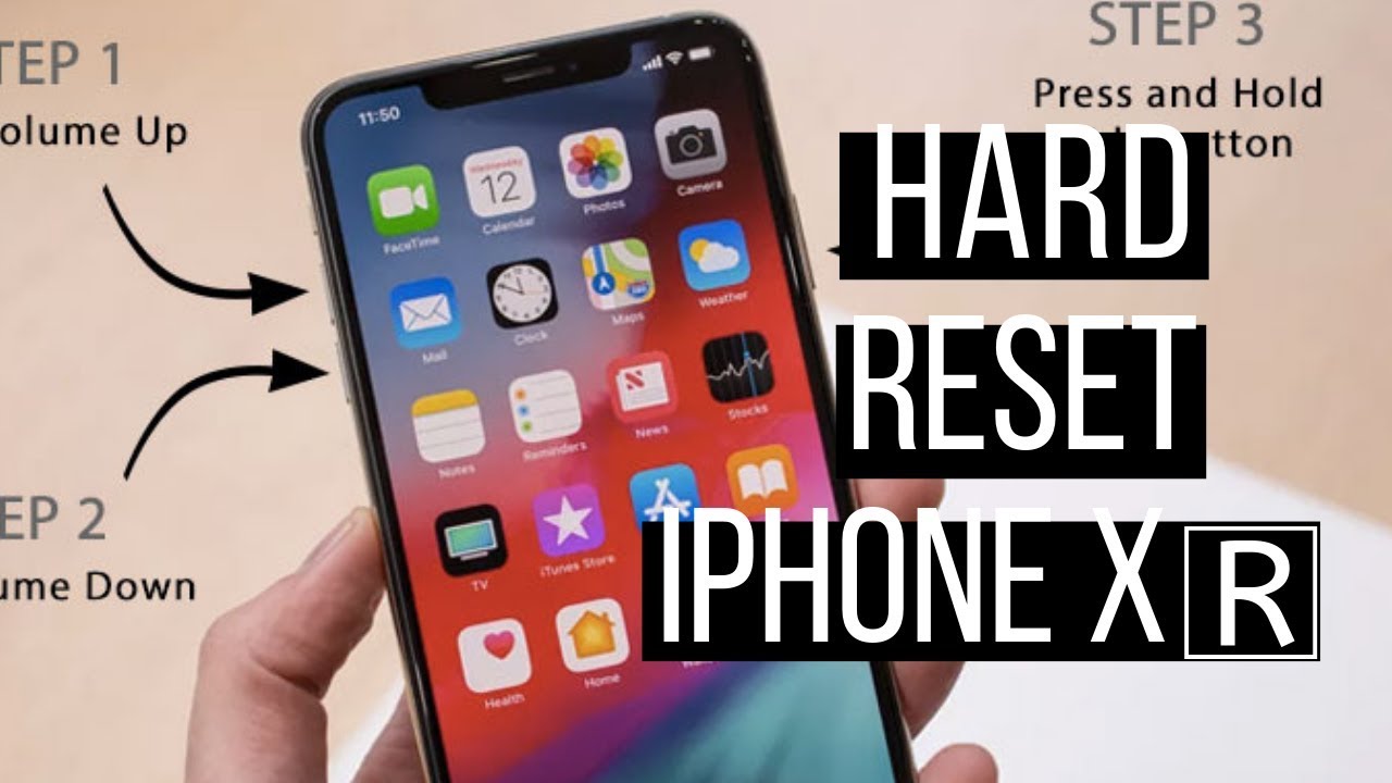 Apple iPhone XR Restart / Soft Reset Easy method YouTube