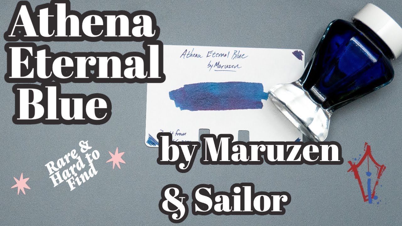 Maruzen's Athena Eternal Blue: One of the Very Best Blues? - YouTube