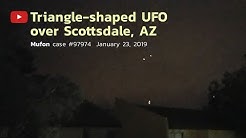 Triangle-shaped UFO over Scottsdale, AZ _ January 23, 2019 