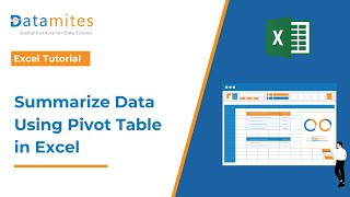 Summarize and Analyzing the Data with Pivot Table in Excel - Excel Tutorial