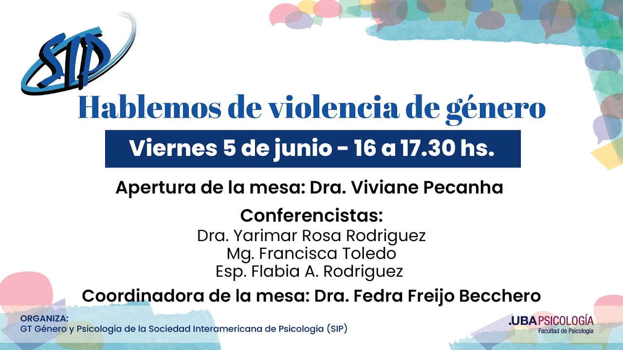 Hablemos de violencia de género | Sociedad Interamericana de Psicología