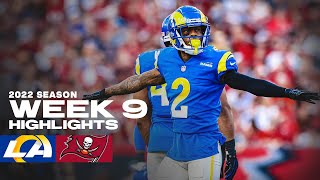 Highlights: Rams Top Plays vs. Buccaneers In Week 9 | Cooper Kupp TD, Bobby Wagner FG Block